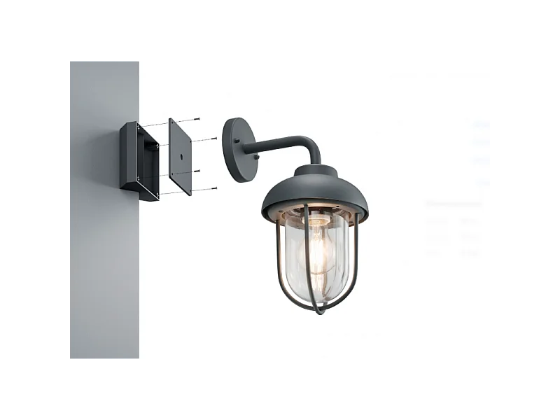 Fixation pour coin éclairage outdoor