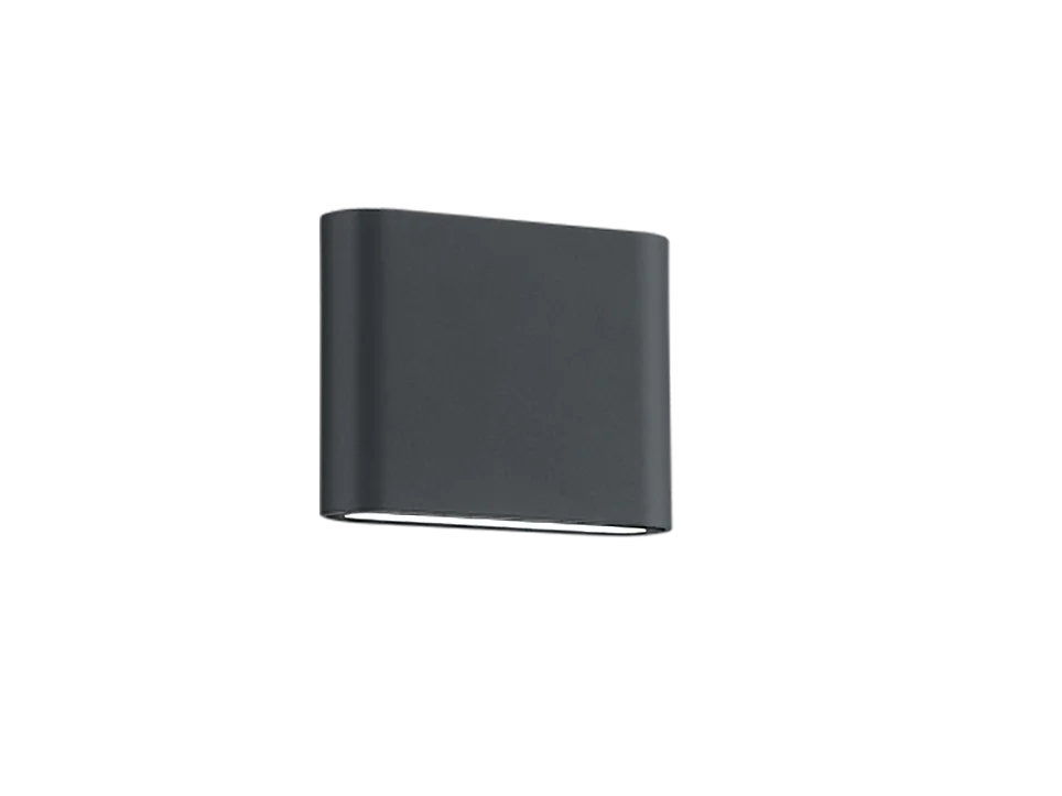 Applique da esterno LED 2 luci, alluminio, antracite, 11,5x9x3 cm, Thames Ii