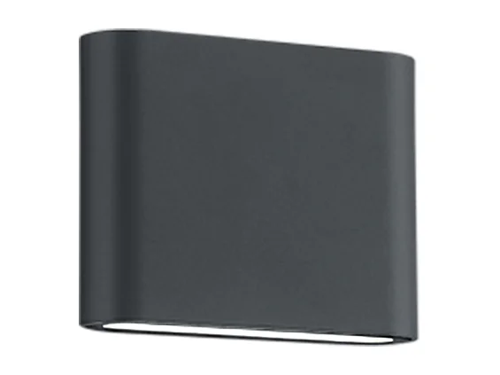 Applique da esterno LED 2 luci, alluminio, antracite, 11,5x9x3 cm, Thames Ii