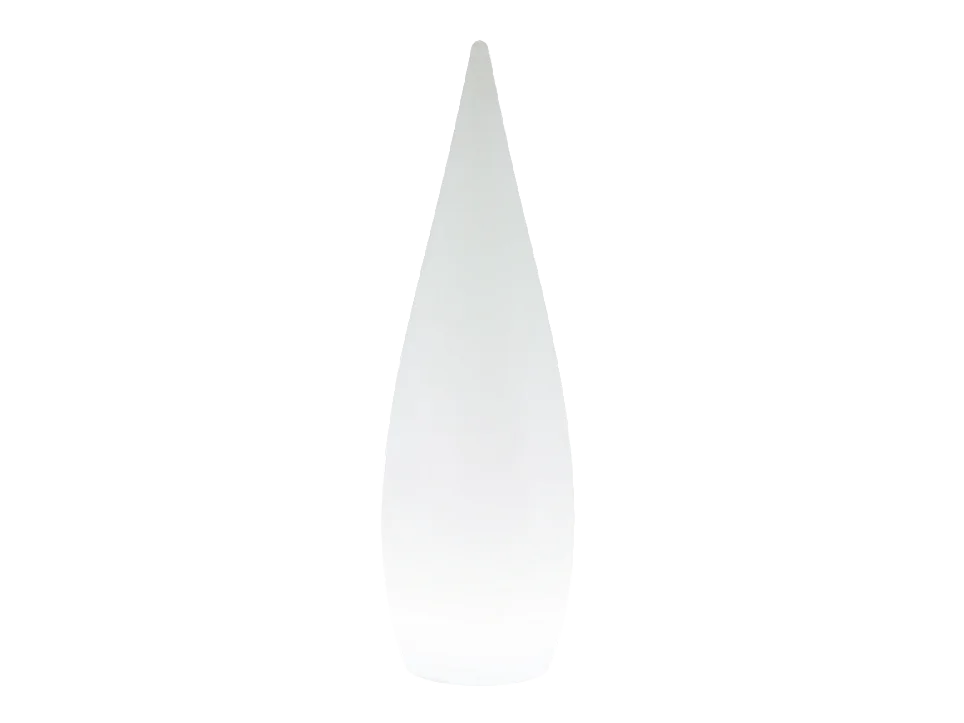 Piantana da esterno LED, plastica, bianco, 37x120x37 cm, Palmas