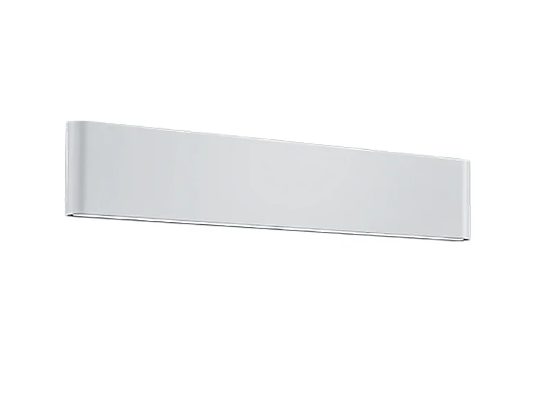 Applique da esterno LED 2 luci, alluminio, bianco opaco, 46,5x9x4 cm, Thames Ii