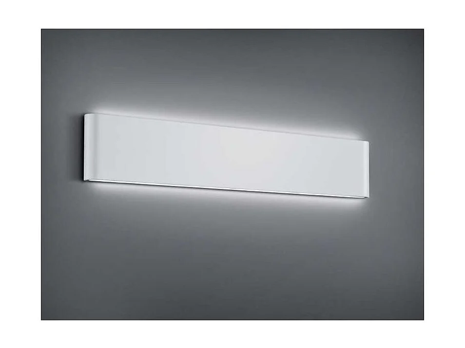 Applique da esterno LED 2 luci, alluminio, bianco opaco, 46,5x9x4 cm, Thames Ii