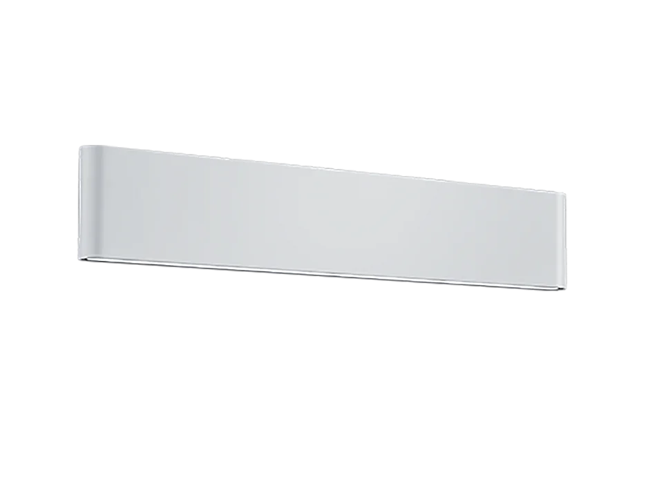 Applique da esterno LED 2 luci, alluminio, bianco opaco, 46,5x9x4 cm, Thames Ii