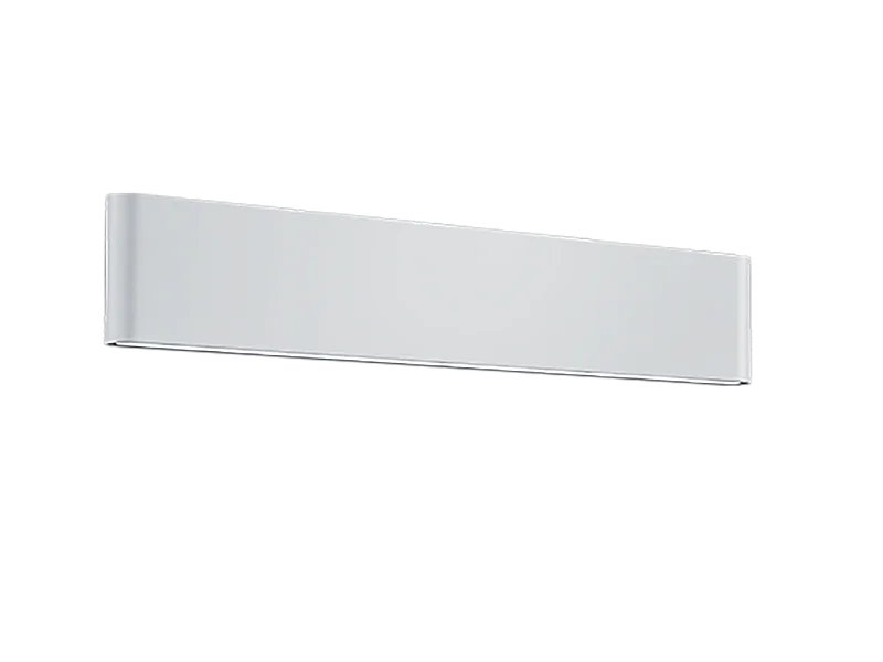 Applique da esterno LED 2 luci, alluminio, bianco opaco, 46,5x9x4 cm, Thames Ii