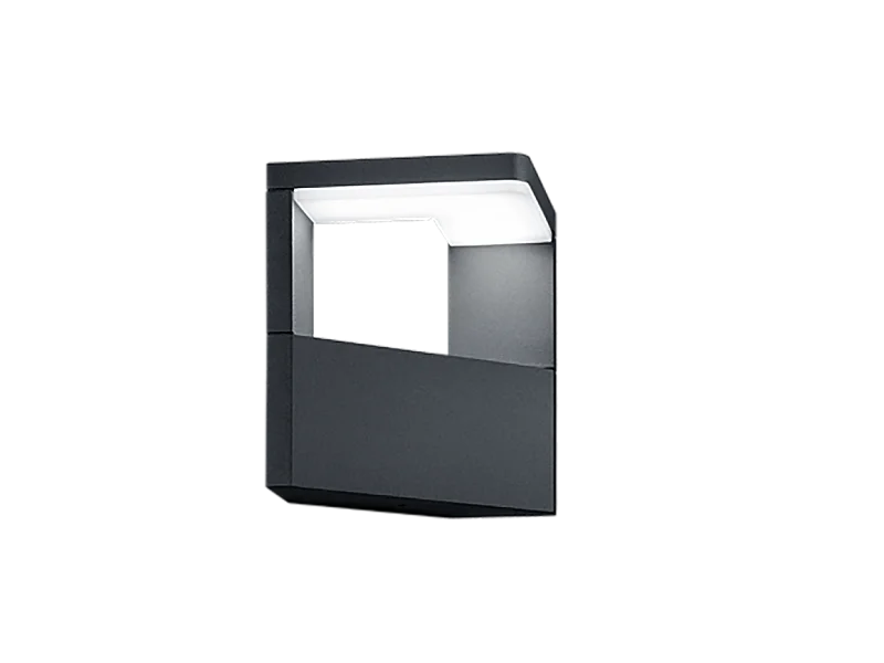 Applique LED, alluminio, antracite, 17x15x12 cm, Ganges