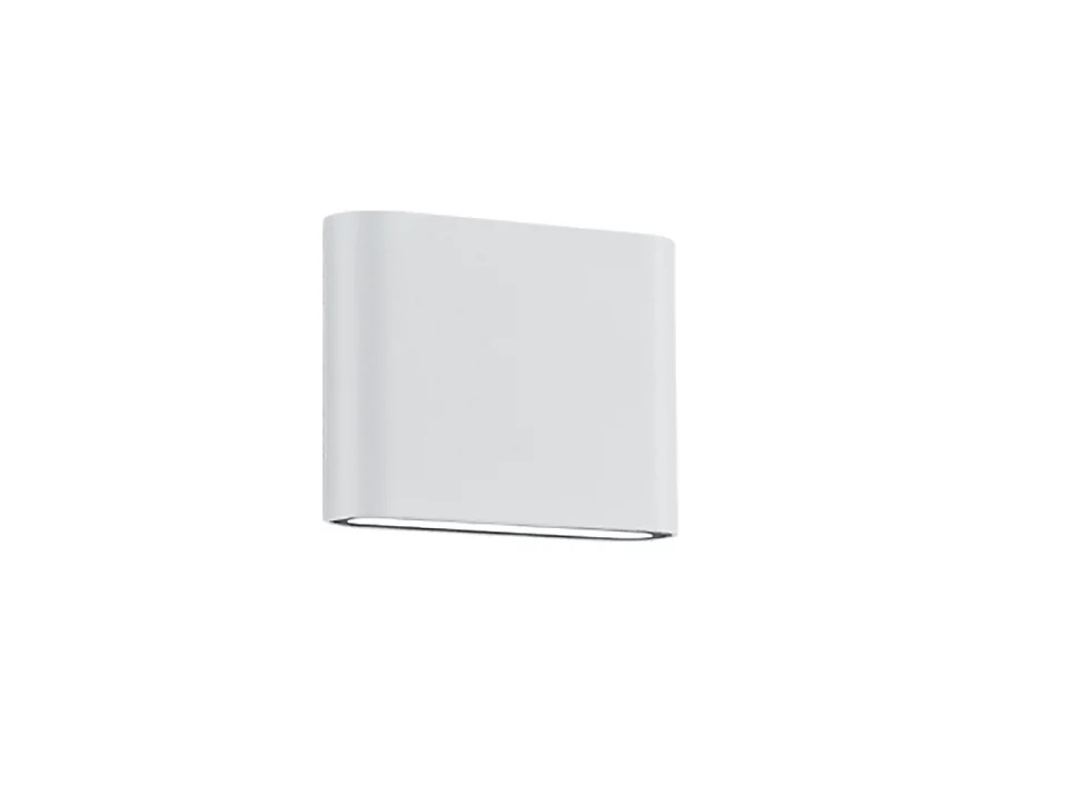 Applique da esterno LED 2 luci, alluminio, bianco opaco, 11,5x9x3 cm, Thames Ii