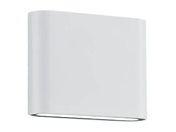 Applique da esterno LED 2 luci, alluminio, bianco opaco, 11,5x9x3 cm, Thames Ii