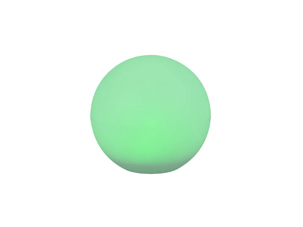 Lampada da tavolo LED, plastica, bianco, 30x28x30 cm, Melo