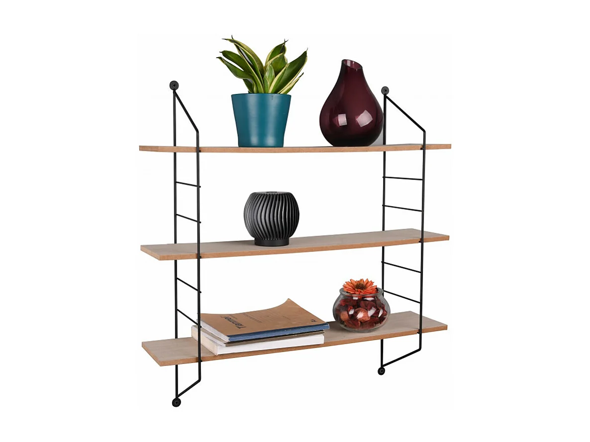 Bibliothèque murale Ella avec trois étagères