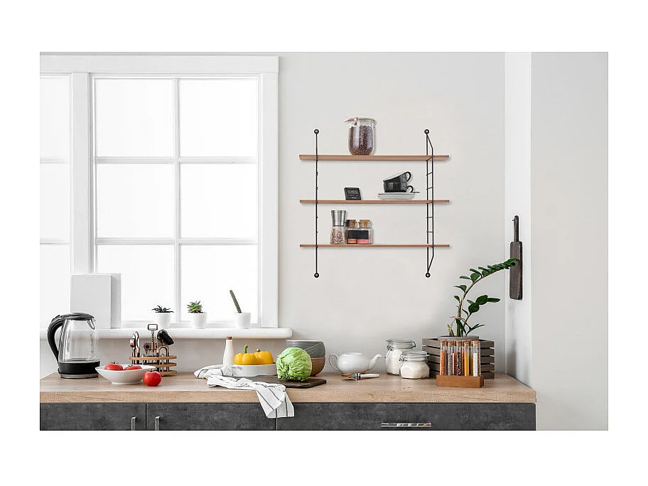 Bibliothèque murale Ella avec trois étagères