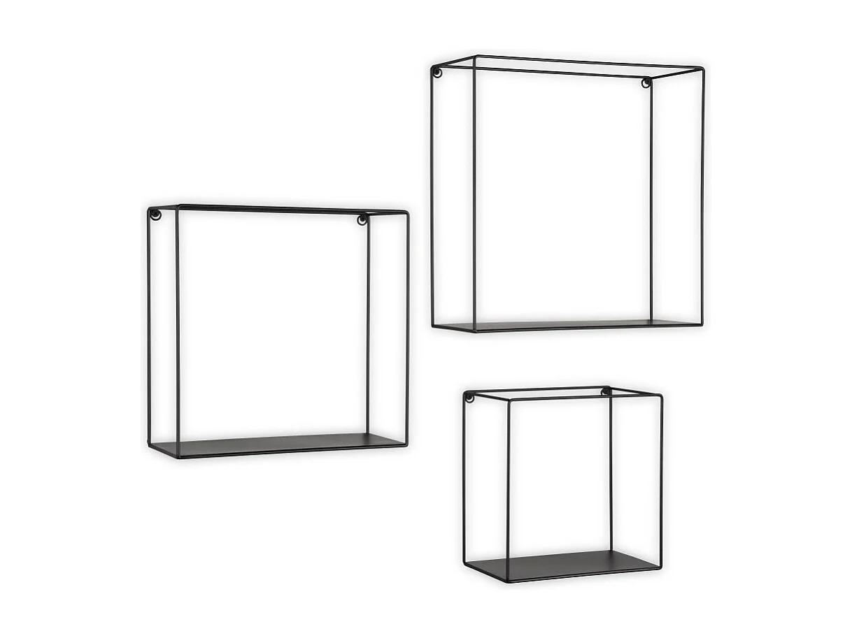 Lot de trois étagère murale design Anita