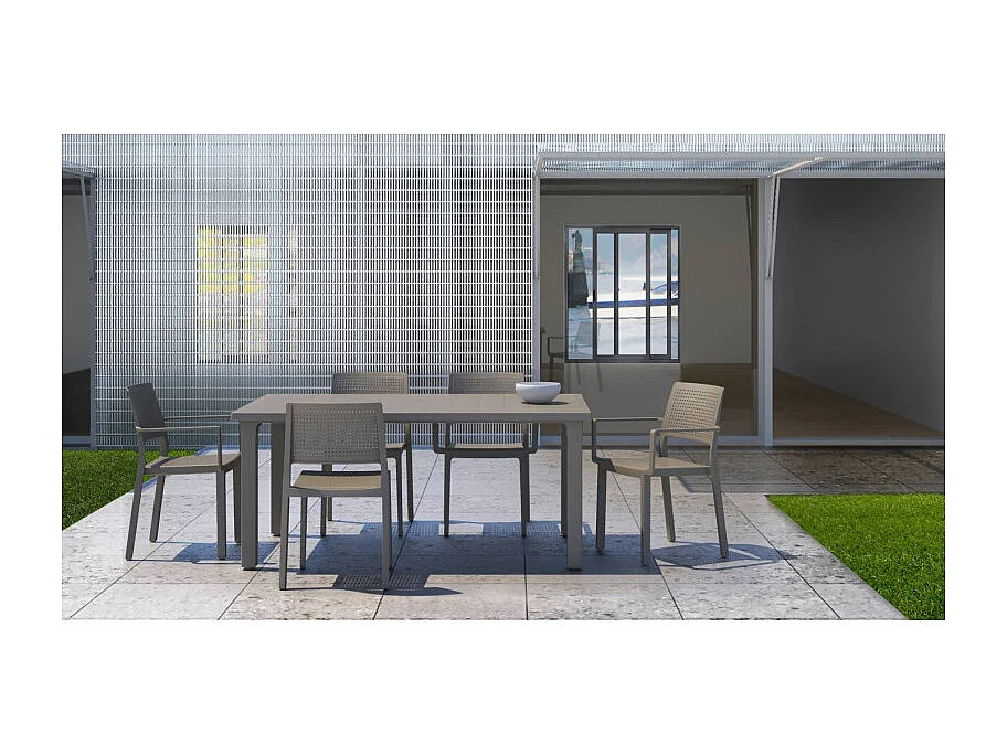 Table de jardin 6 personnes Ercole