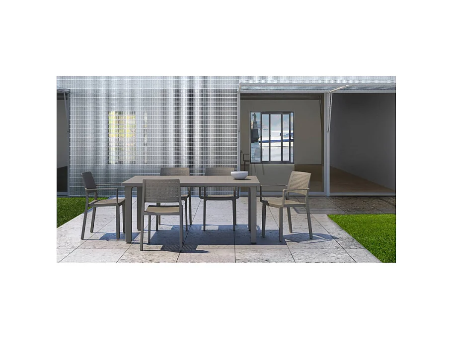 Table de jardin 6 personnes Ercole