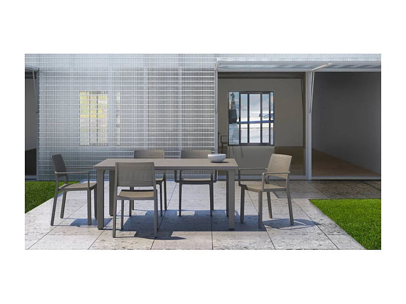 Table de jardin 6 personnes Ercole