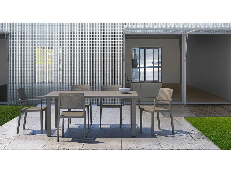 Table de jardin 6 personnes Ercole