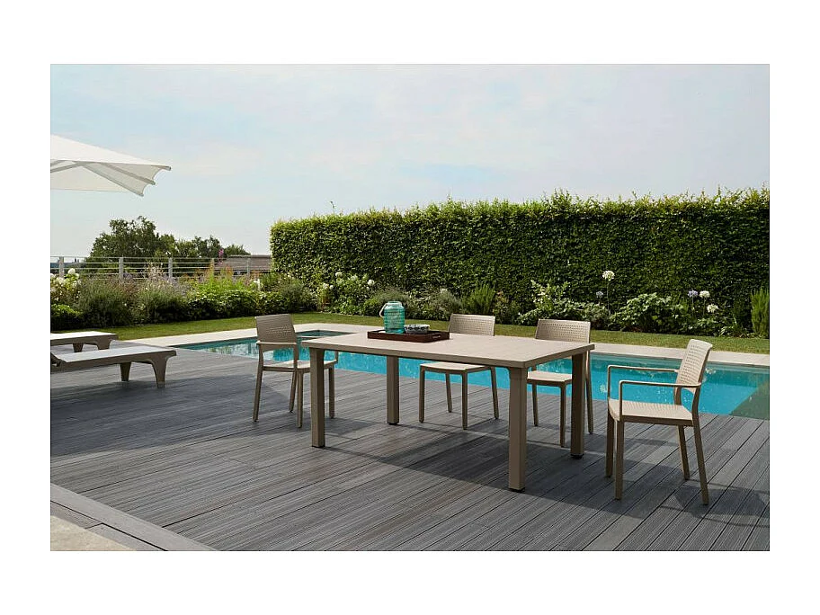 Table de jardin 6 personnes Ercole