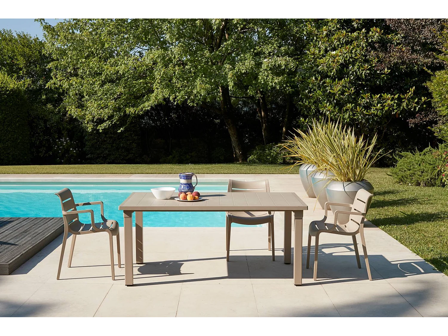 Table de jardin 6 personnes Ercole