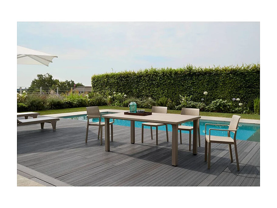 Table de jardin 6 personnes Ercole