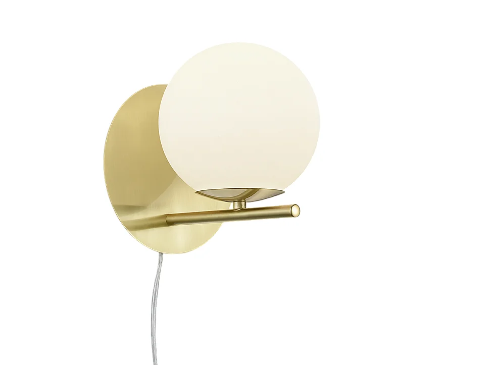 Lampe murale design en métal et verre Pure