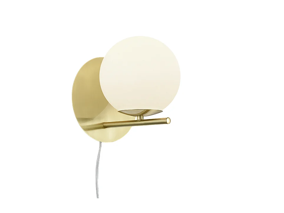Lampe murale design en métal et verre Pure