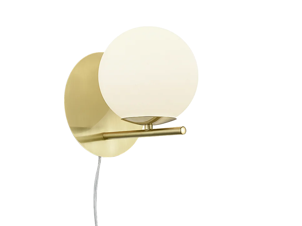 Lampe murale design en métal et verre Pure