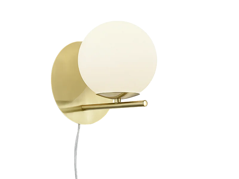 Lampe murale design en métal et verre Pure