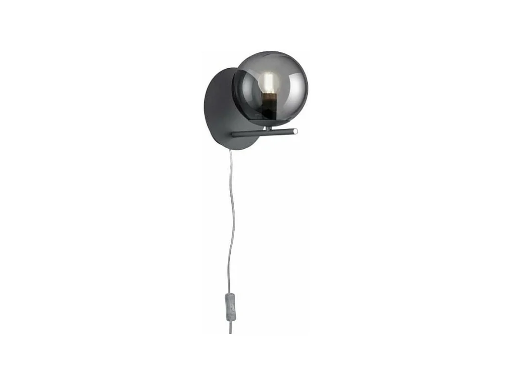 Lampe murale design en métal et verre Pure