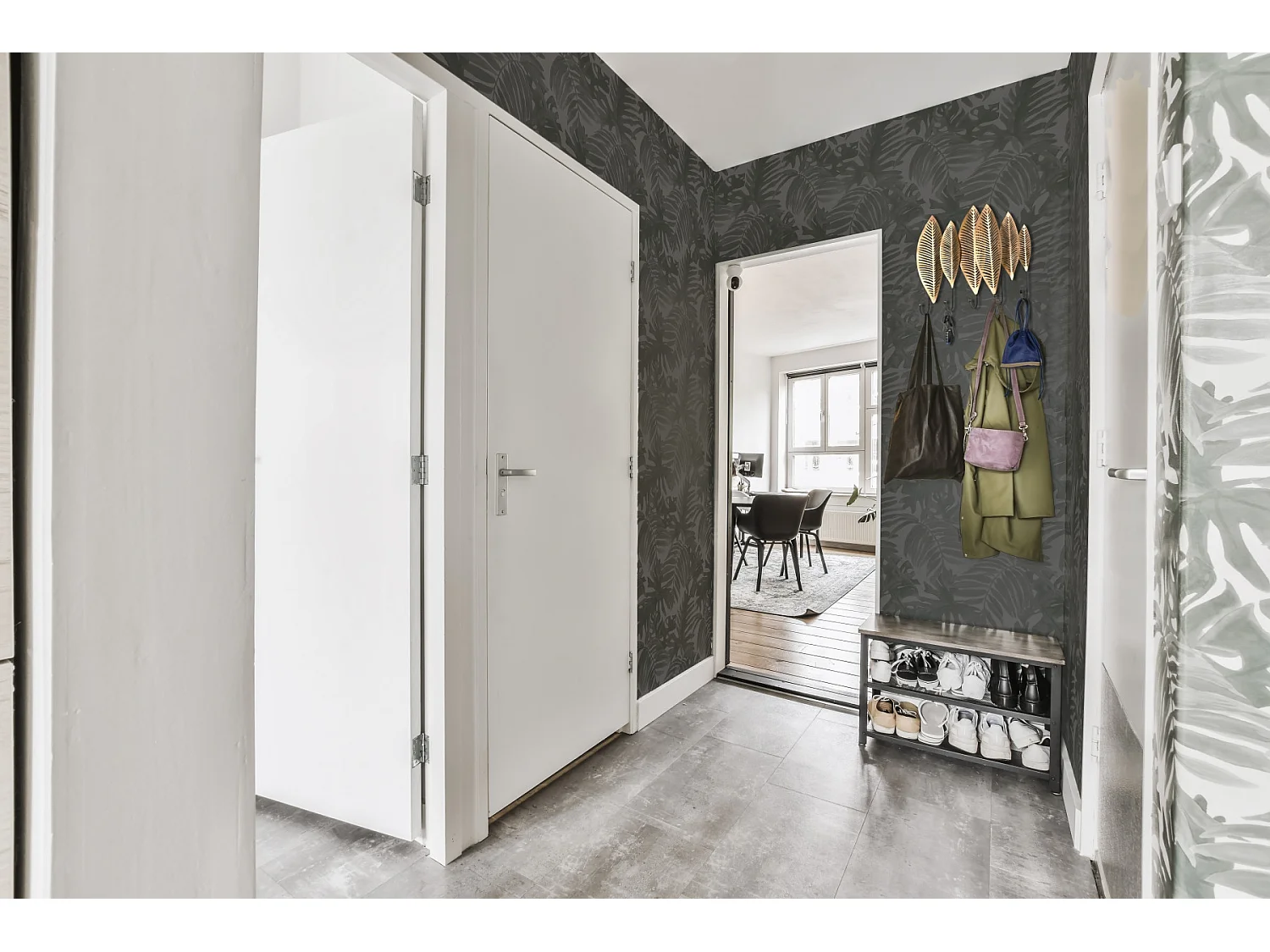 Porte manteaux design or Palma