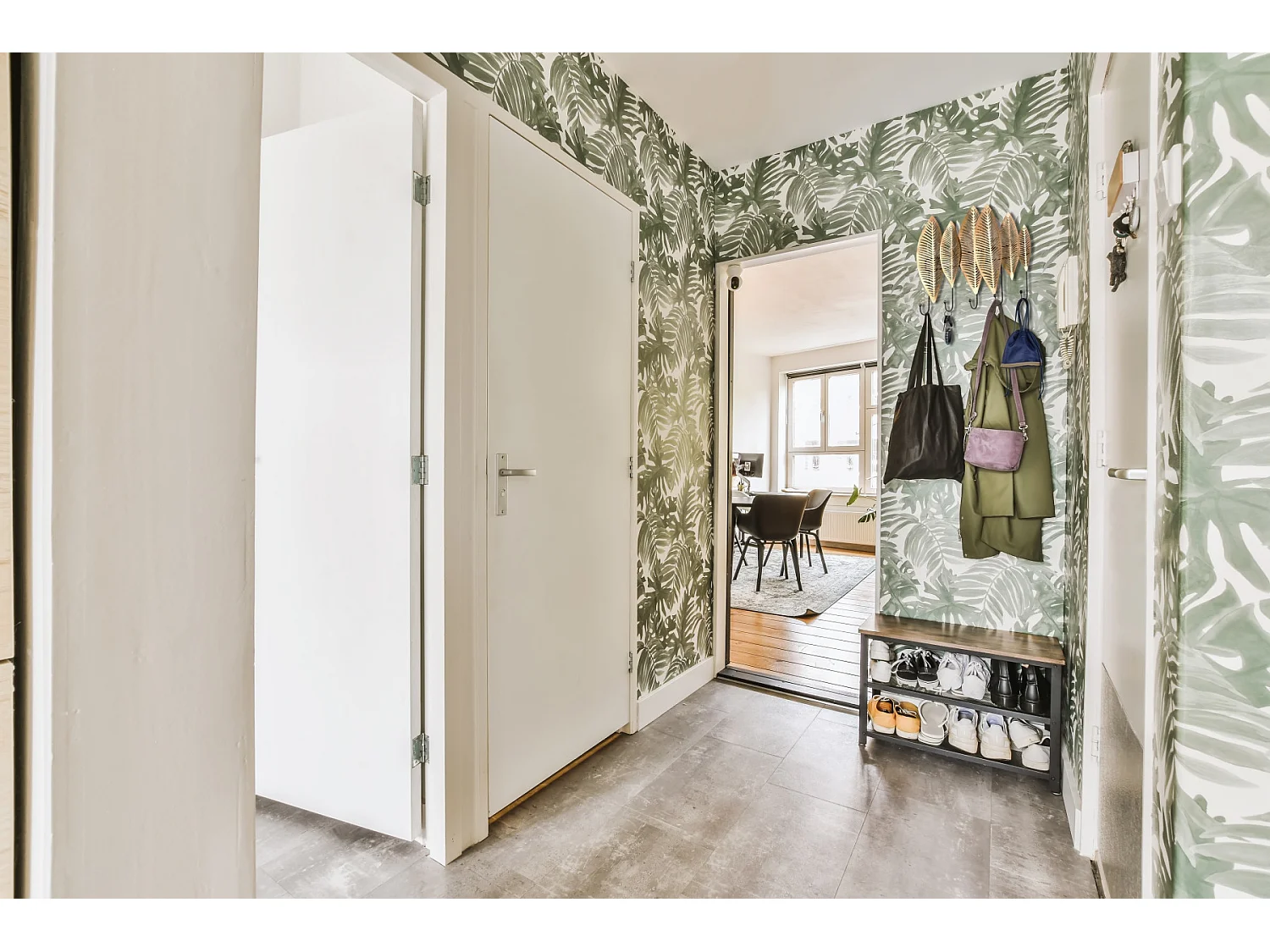 Porte manteaux design or Palma