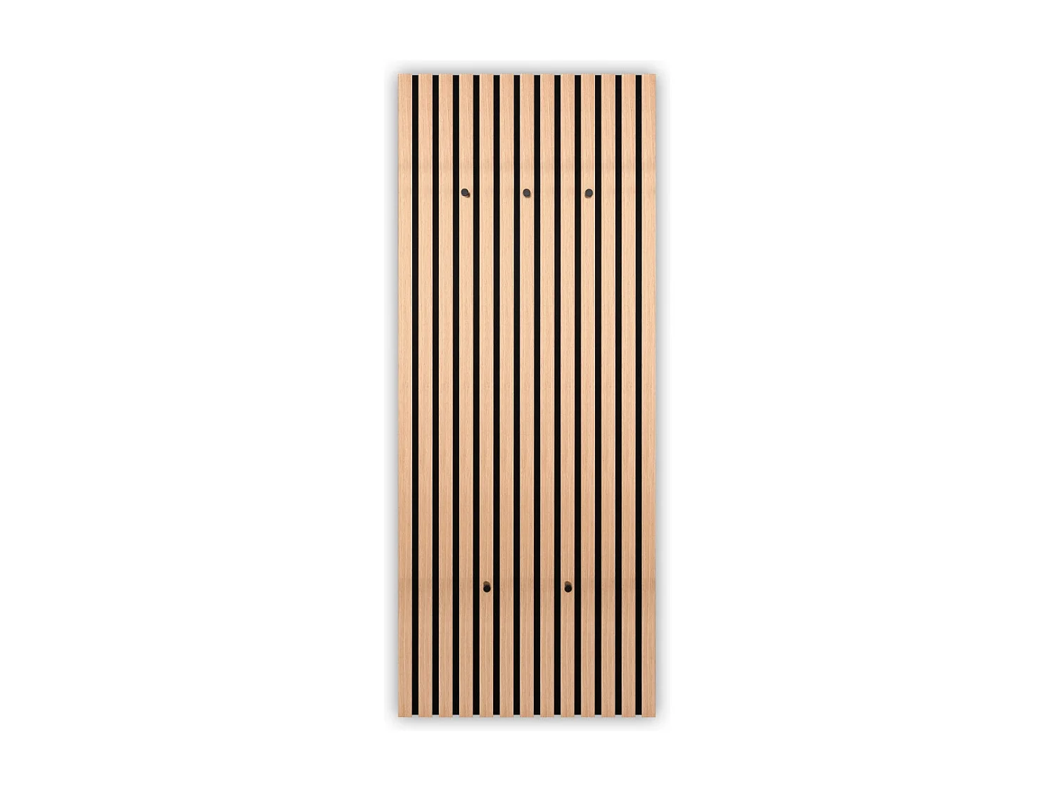 Porte manteau panneau en chêne 5 crochets GRACE