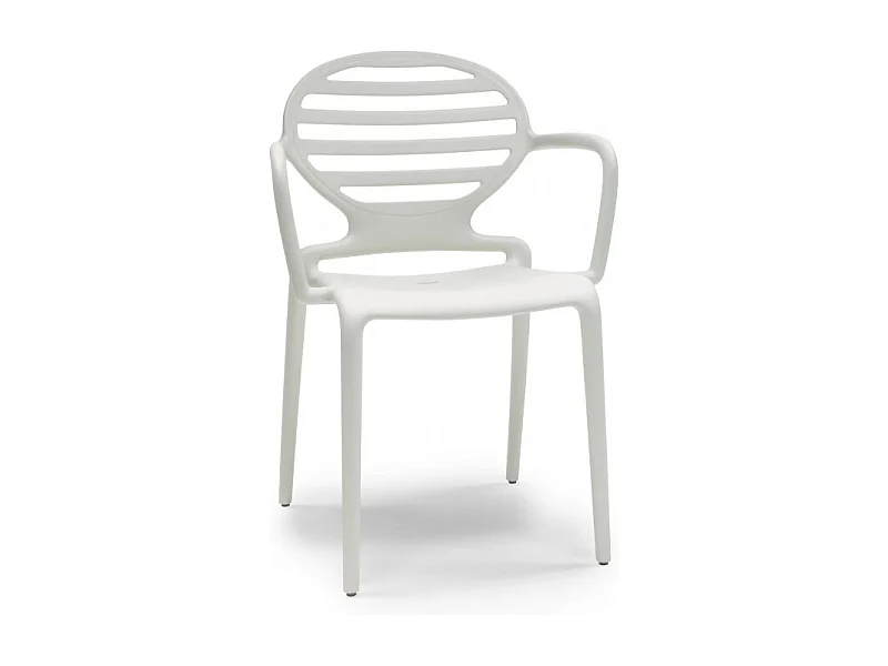 4 Chaises design avec accoudoirs COKKA - Lot de 4 - extérieur et interieur