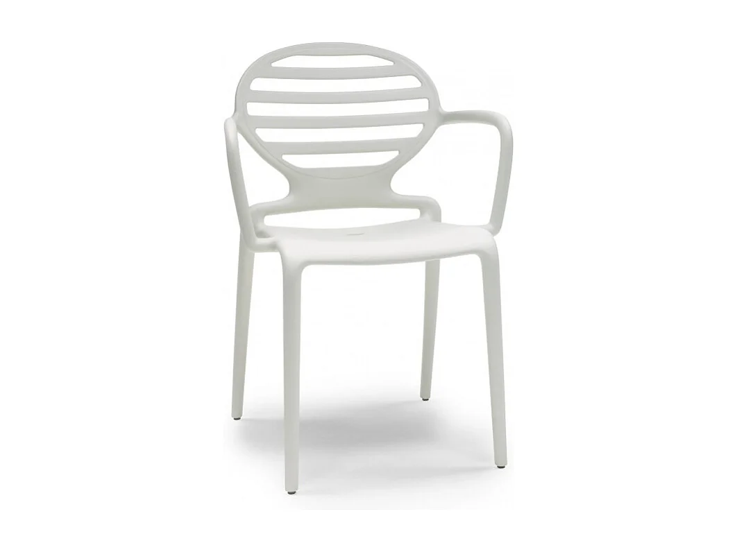 4 Chaises design avec accoudoirs COKKA - Lot de 4 - extérieur et interieur