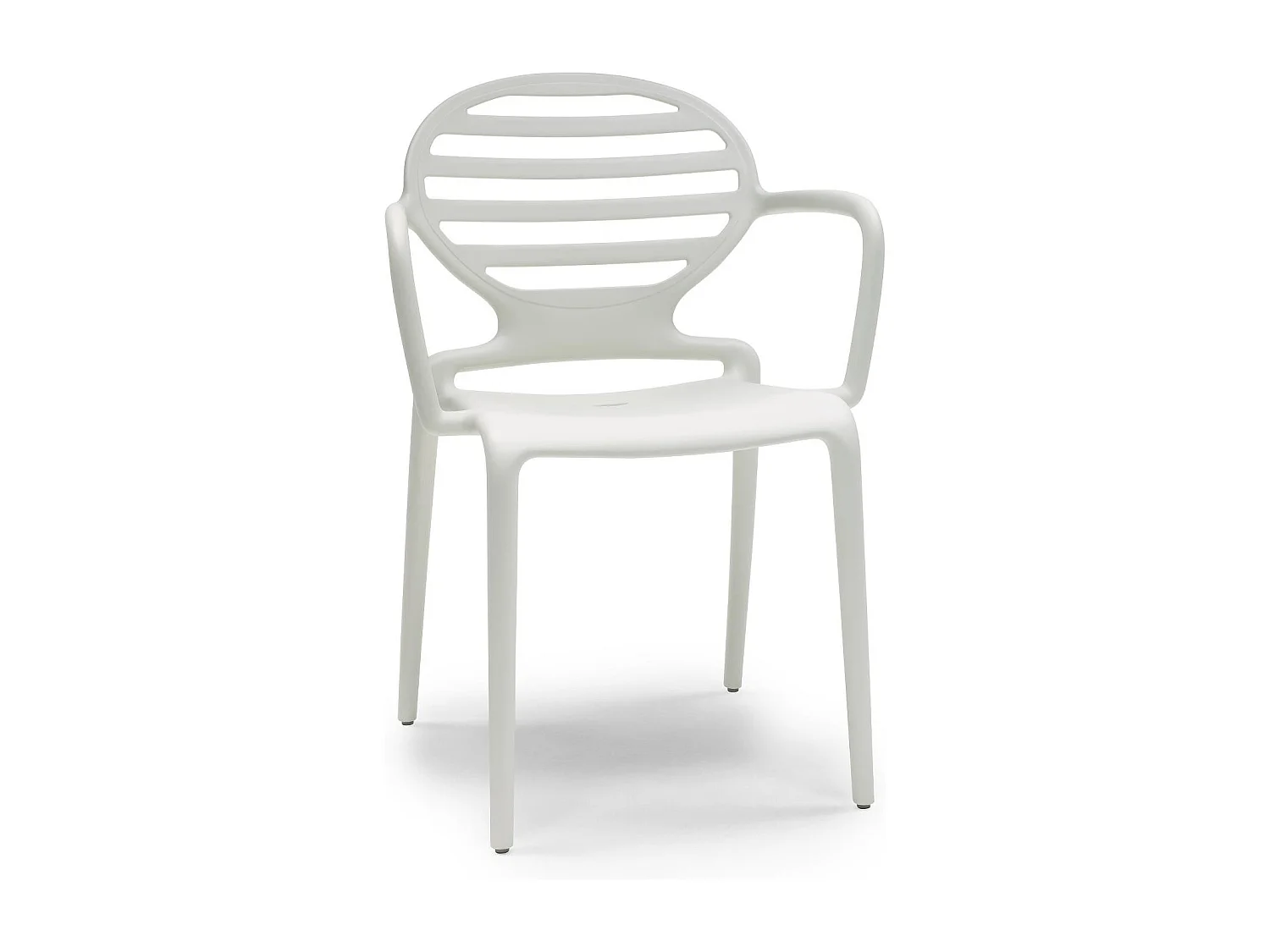 4 Chaises design avec accoudoirs COKKA - Lot de 4 - extérieur et interieur