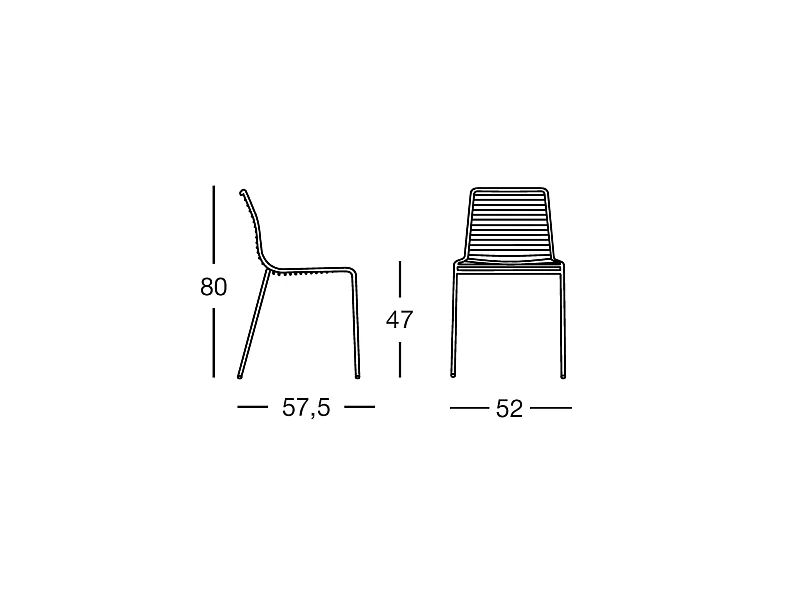 Lot deux chaises outdoor Summer