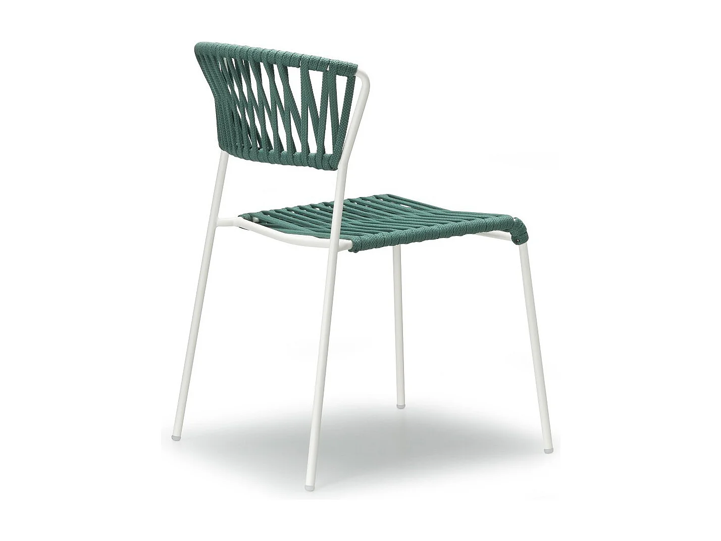 Lot de deux chaises indoor outdoor Filo cadre blanc