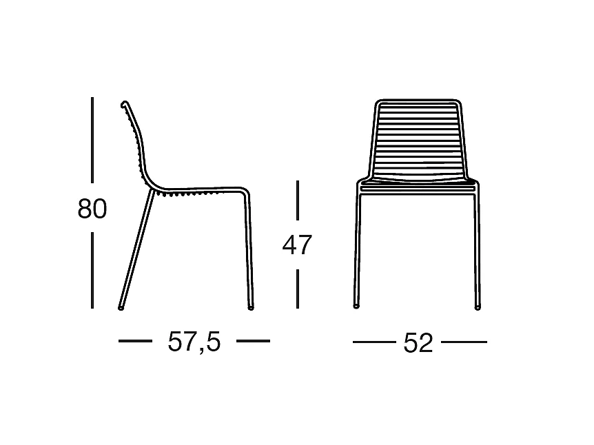 Lot deux chaises outdoor Summer