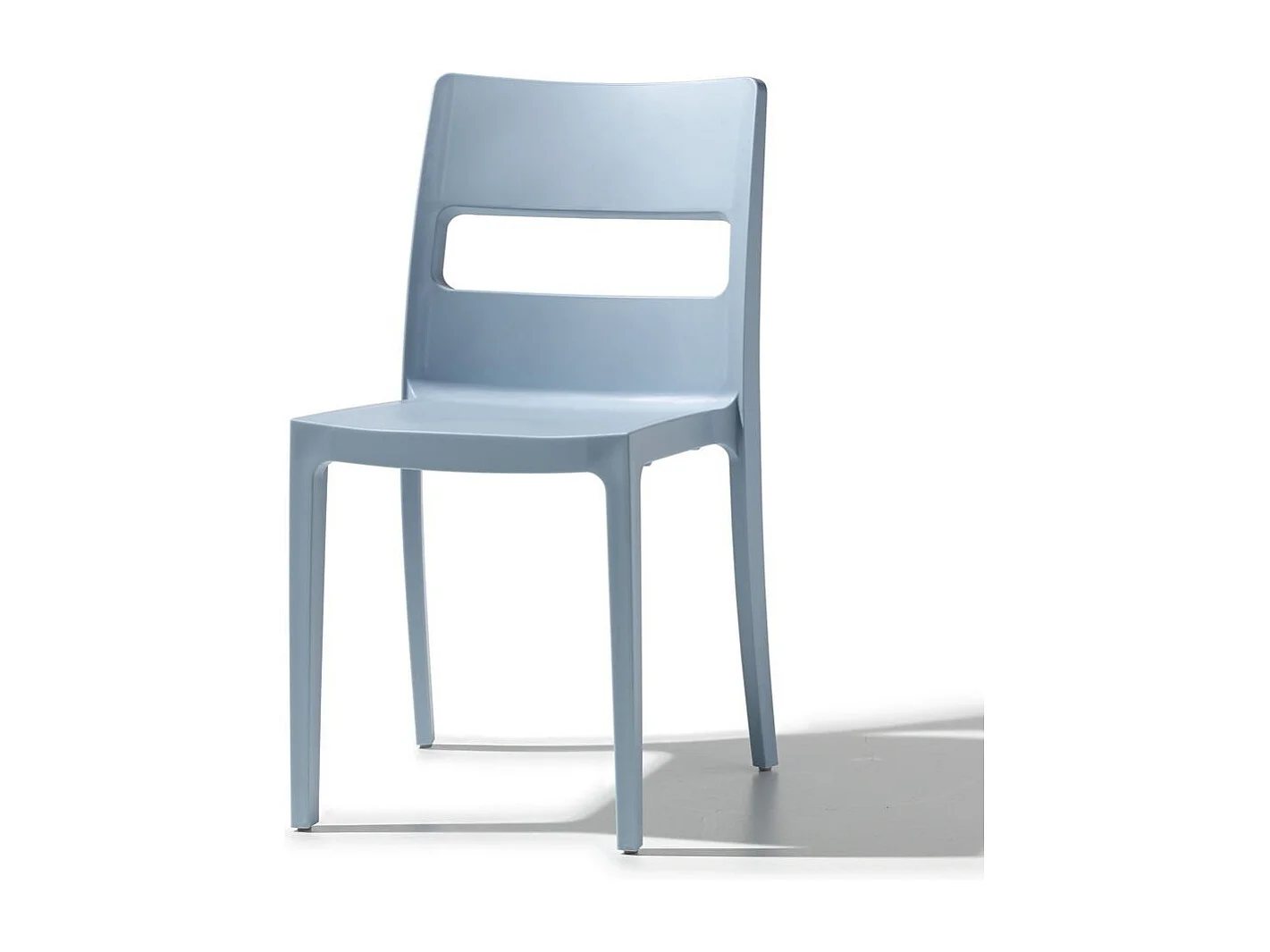 6 chaise SAI, Plastique, Bleu clair
