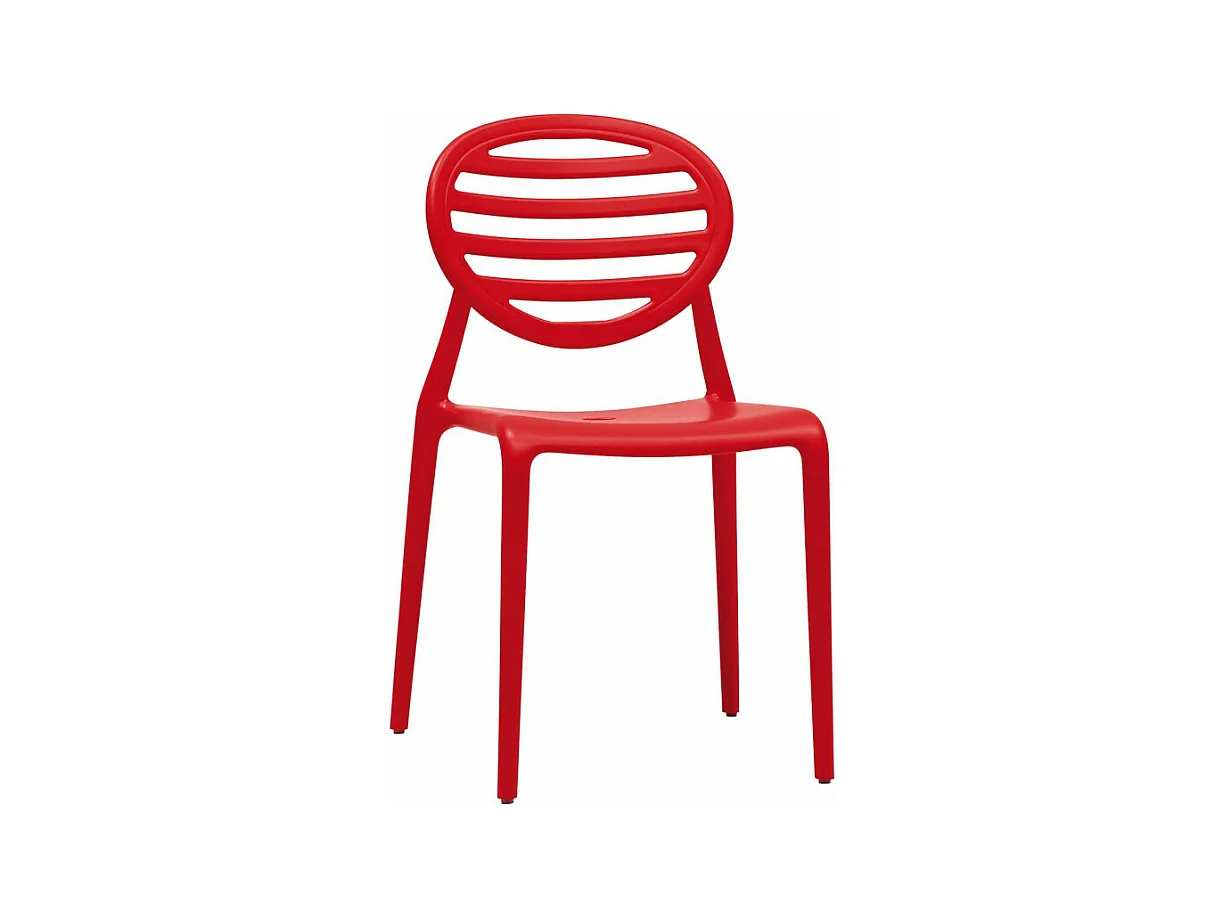 Lot de 6 chaises design TOP GIO - intérieur et extérieur