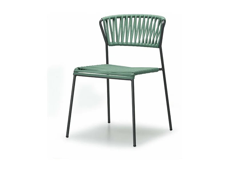 Lot de deux chaises indoor outdoor Filo cadre anthracite