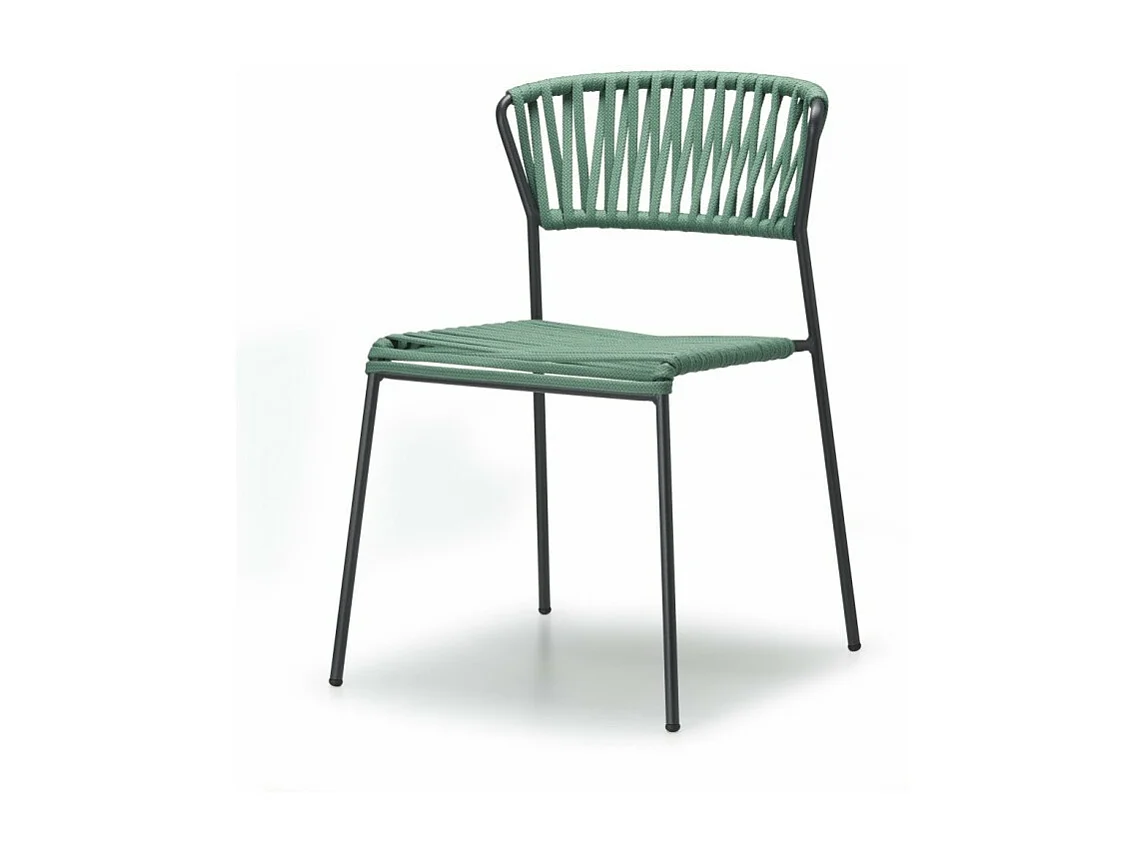 Lot de deux chaises indoor outdoor Filo cadre anthracite