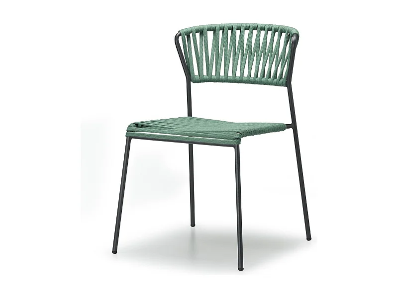 Lot de deux chaises indoor outdoor Filo cadre anthracite