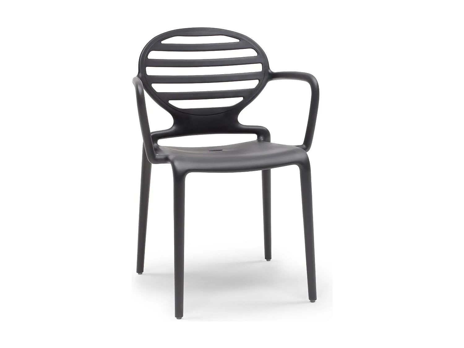 4 Chaises design avec accoudoirs COKKA - Lot de 4 - extérieur et interieur