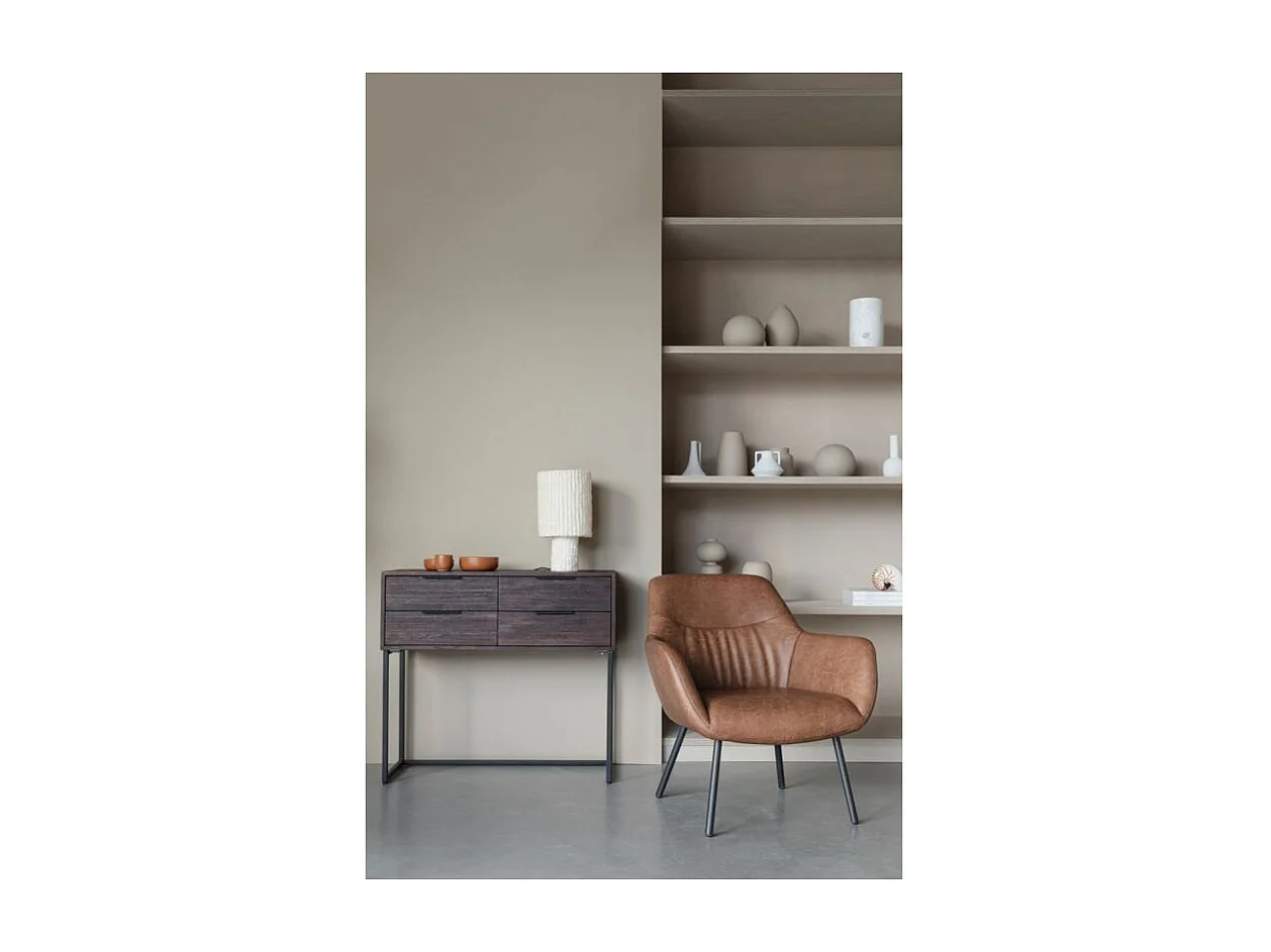 Cabinet déco en bois de teck recyclé - Webster S