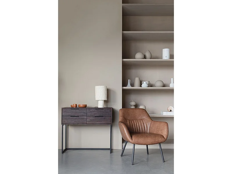 Cabinet déco en bois de teck recyclé - Webster S