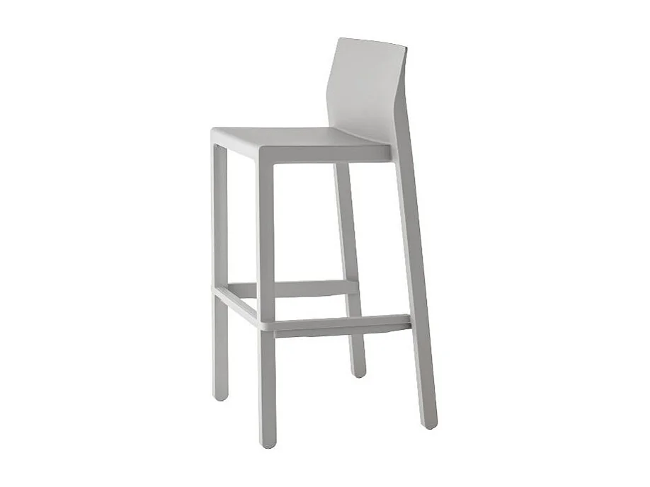 Tabouret de bar en plastique coloré indoor / outdoor 75 cm - Kate