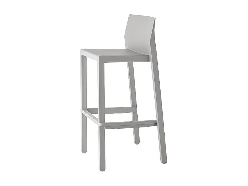 Tabouret de bar en plastique coloré indoor / outdoor 75 cm - Kate