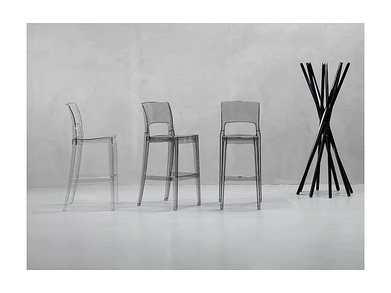 Tabouret de bar design - ISY ANTISHOCK - extérieur et interieur