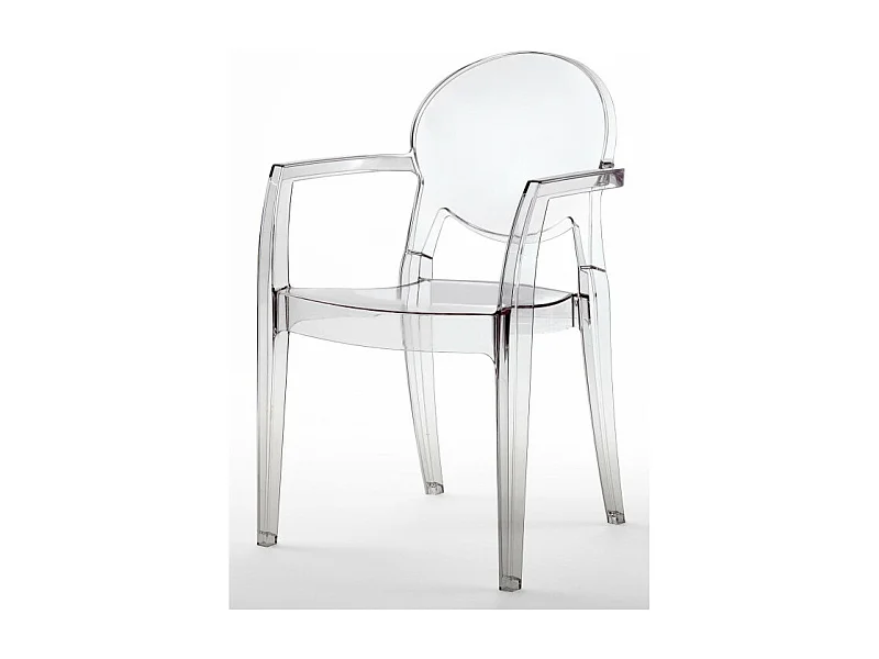 Chaise glossy design avec accoudoirs - IGLOO