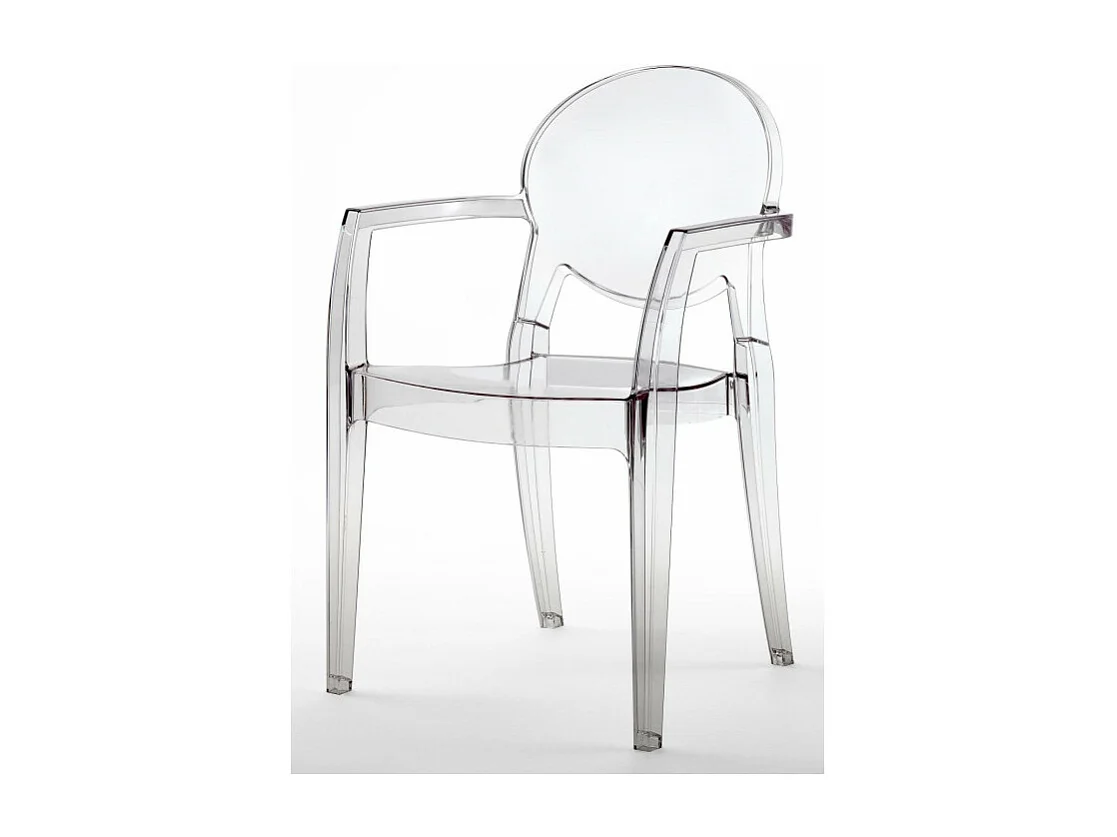 Chaise glossy design avec accoudoirs - IGLOO