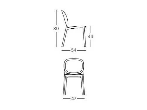 Chaise indoor / outdoor lot de 2 Hug